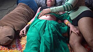 Indian stepmom whispers dirty hindi talk while stepson pounds her wet pussy