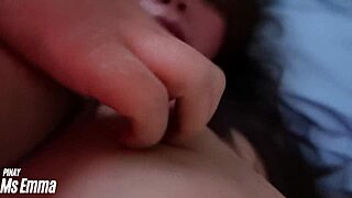 ms emma's big juicy breasts tempt horny filipina milf into solo play