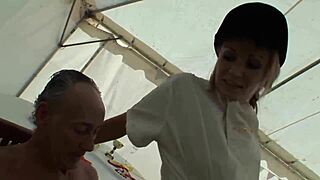 wanna see this elegant blonde milf get railed hard?