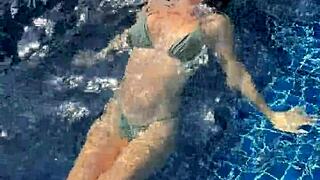 i teased pool stranger he fucked cum facial