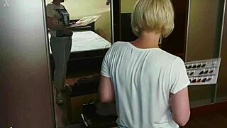 stepmom's big ass cheeks get two loads of stepson protein served fresh