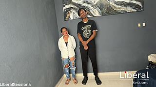 petite chica's first time with huge black cock