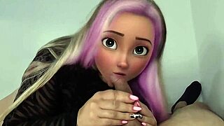 neighbor kid gets epic deepthroat from horny milf mom!