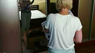 stepmom's big ass cheeks get two loads of stepson protein served fresh