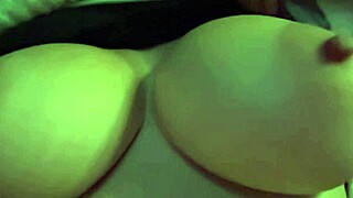 italian artemisia love shakes massive natural tits in hot solo bounce