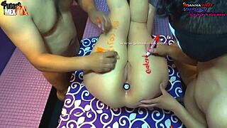 Milf Danna Hot's Big Tits Cum-Covered While Names Written on Her Huge Ass