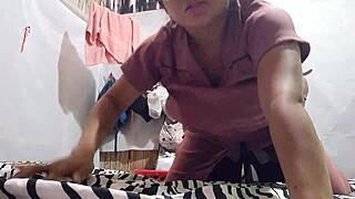 Sexy Stepdaughter Bent Over Doggystyle For Daddy's Hard Fuck