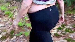 Intense milf nicebigddd fucked doggystyle in forest