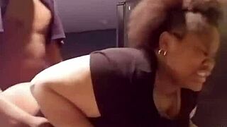 Punishing BBW's fat ass and big tits in kitchen quickie