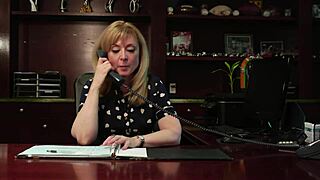 pretty blonde angela attison auditions with hot pussy lick