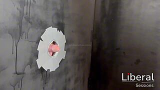 Curvy Latina Milf's Big Tits And Ass Gloryhole Debut Blowjob