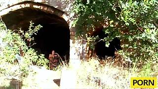 french brunette milf craves outdoor anal pounding now