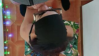 Sunglasses milf teases with pov blowjob craving your cumshot?