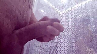 Stepmom Watches Me Jerk Big Cock Bathroom Handjob Milf Voyeur
