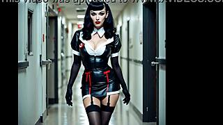 Nurse Betty Bulge Milf Cosplay Parody Patient Blowjob