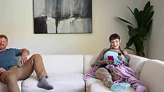 hot goth wife bangs hubby's best friend