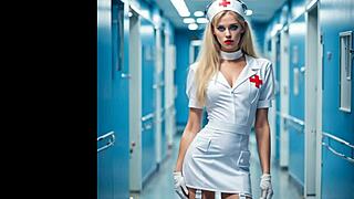 Nurse Betty Bulge Milf Cosplay Parody Patient Blowjob