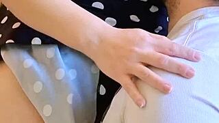 sucking my hot neighbor's perfect puffy tits!