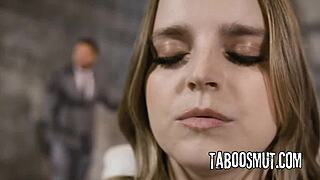 Blonde Codi Vore Joins Asian Puck in Foursome Game Fuck