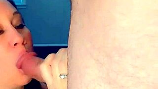 Beautiful Sarah teases then deepthroats thick cock swallowing cum in savage pov blowjob