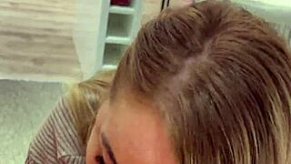 stepmom sucks stepsons dick living room post fuck