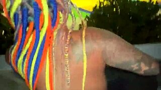 My wild BBC pounding petite Latina on Miami balcony