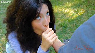 lost influencer picks my cock over bear in scary forest fuck