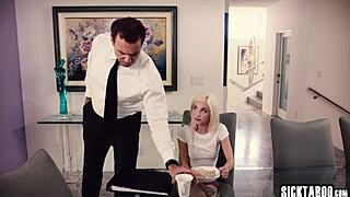 Busty Blonde Stepmom Jessa Ravages Piper Perri's Petite Tits