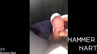 muscular german bodybuilder wanks huge cock publicly in forest