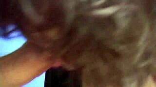 Does her hairy milf pussy drip after wiping before squirting on him?