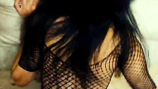 sliding deep into wife's lingerie-clad warmth slowly