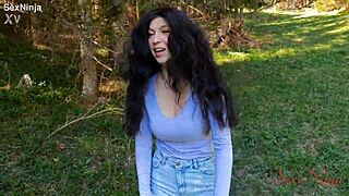 lost influencer picks my cock over bear in scary forest fuck