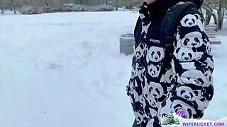 amateur milfs wifebucket jolly snowy holiday sex homemade couple friend vacation romp video