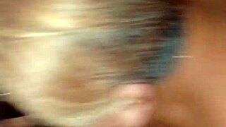 Milf wife masters deep throat cock sucking skills