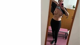 Mistress Milf's Huge Tits Tower Over Cuck's Feet In Femdom Pov Tease