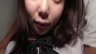 horny japanese teen asuka momose deepthroats huge uncensored impaler???