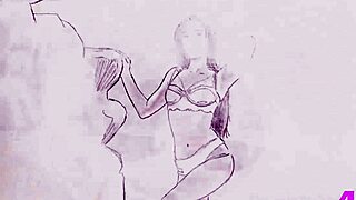 Sexy Brunette Milf Lingerie Striptease Small Tits Pose