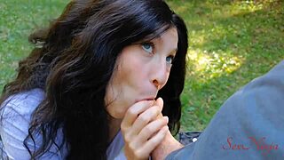 influencer sucks dick to escape bear in forest?