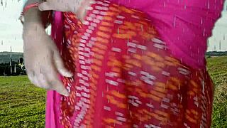 wet night forest romp: mommy's puffy pussy begs for more