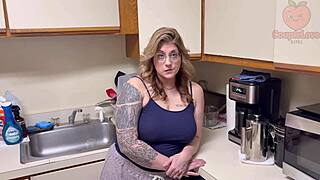 Milf Stepmom Shares Bed with Son During Guests Taboo Fuck Fest