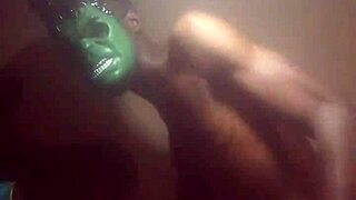 Busty African Ebony Spreads Shaved Pussy For Blackmail Fuck