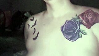 Chubby ginger's wet pussy rides daddy's thick cock hard