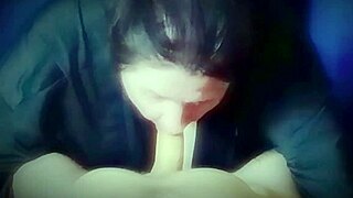 bbw housewife gulps huge milky cum load after deepthroat sucking her man dry