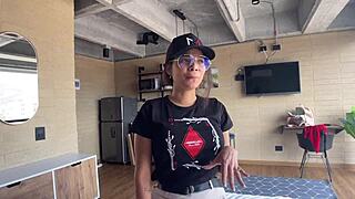 colombian busty big butt milf latina teases in first amateur casting