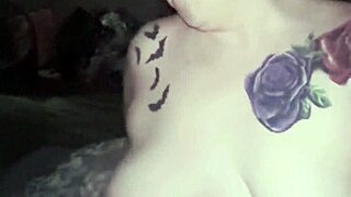 Chubby ginger's wet pussy rides daddy's thick cock hard