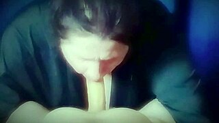 bbw housewife gulps huge milky cum load after deepthroat sucking her man dry
