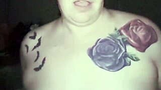 Chubby ginger's wet pussy rides daddy's thick cock hard