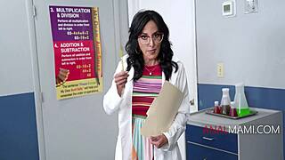 gilf professor blackmailed into hardcore anal by horny student