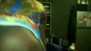 Busty African Ebony Spreads Shaved Pussy For Blackmail Fuck