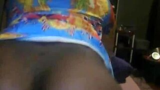 Busty African Ebony Spreads Shaved Pussy For Blackmail Fuck